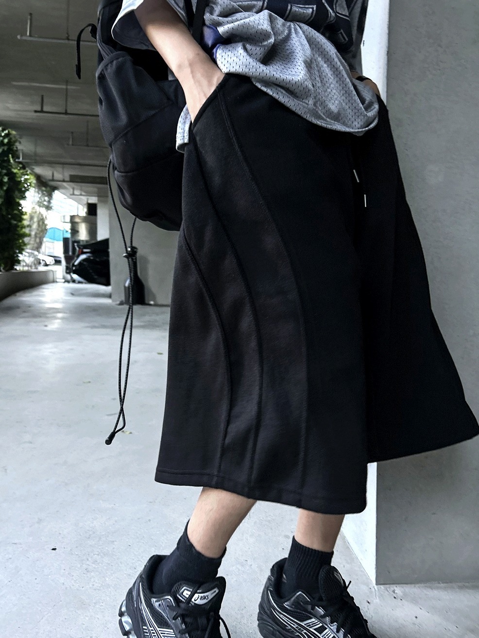 [COSYHARU公式]24SS Curved Bermuda Pants