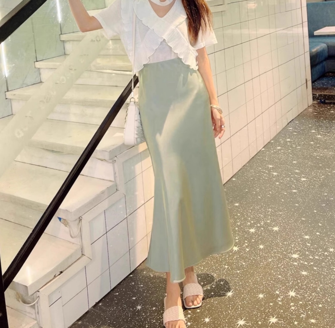 スカート タイトスカート レディース フレアスカート マーメイドスカート 膝下 ロング マキシ 9分丈 フレア スリム 細身 ストレート Aライン アメカジ 薄手 かわいい 大人可愛い きれいめ