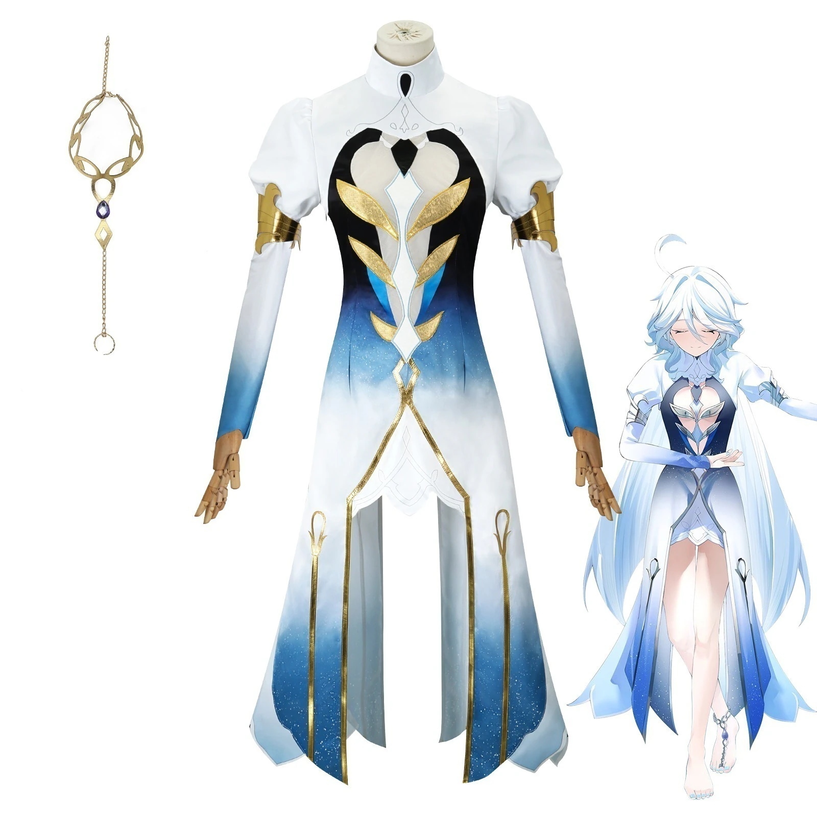 元神cos芙カルロスcos服芙寧娜水神神装コスプレ魔神アニメコスプレ服