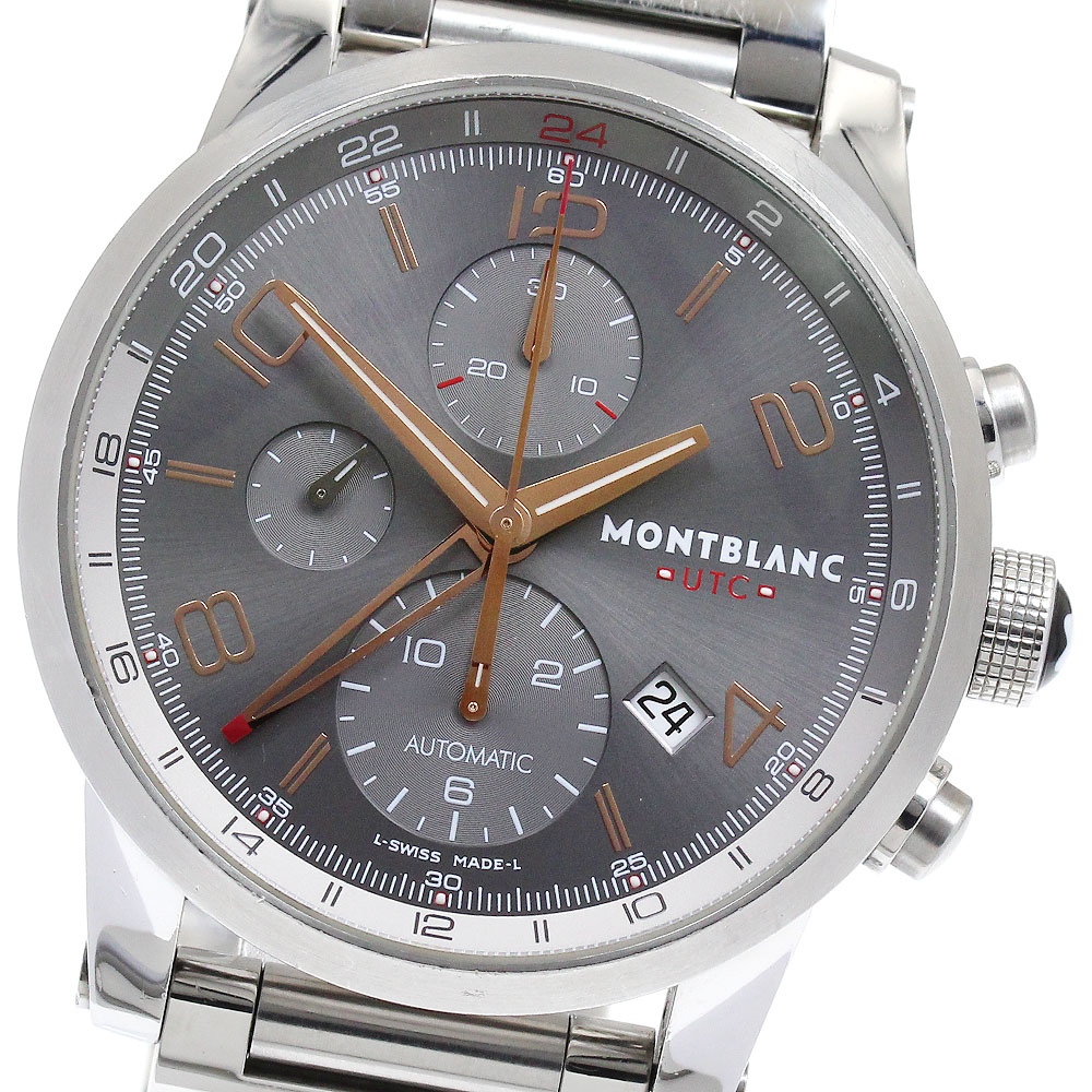 モンブラン MONTBLANC 7263 タイムウォーカー クロノボイジャー UTC クロノグラフ 自動巻き メンズ _888456【中古】
