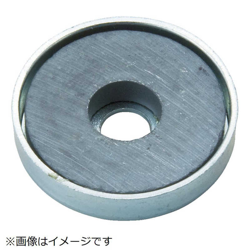 トラスコ中山　キャップ付フェライト磁石 外径51.5mmX厚み7.9mm10個　TFC52RA10P