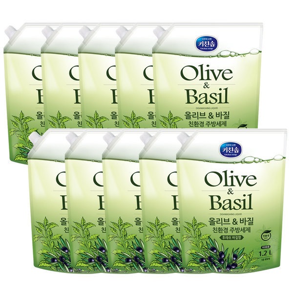 オリーブアンドバジル エコ キッチン洗剤 1.2L x 10個