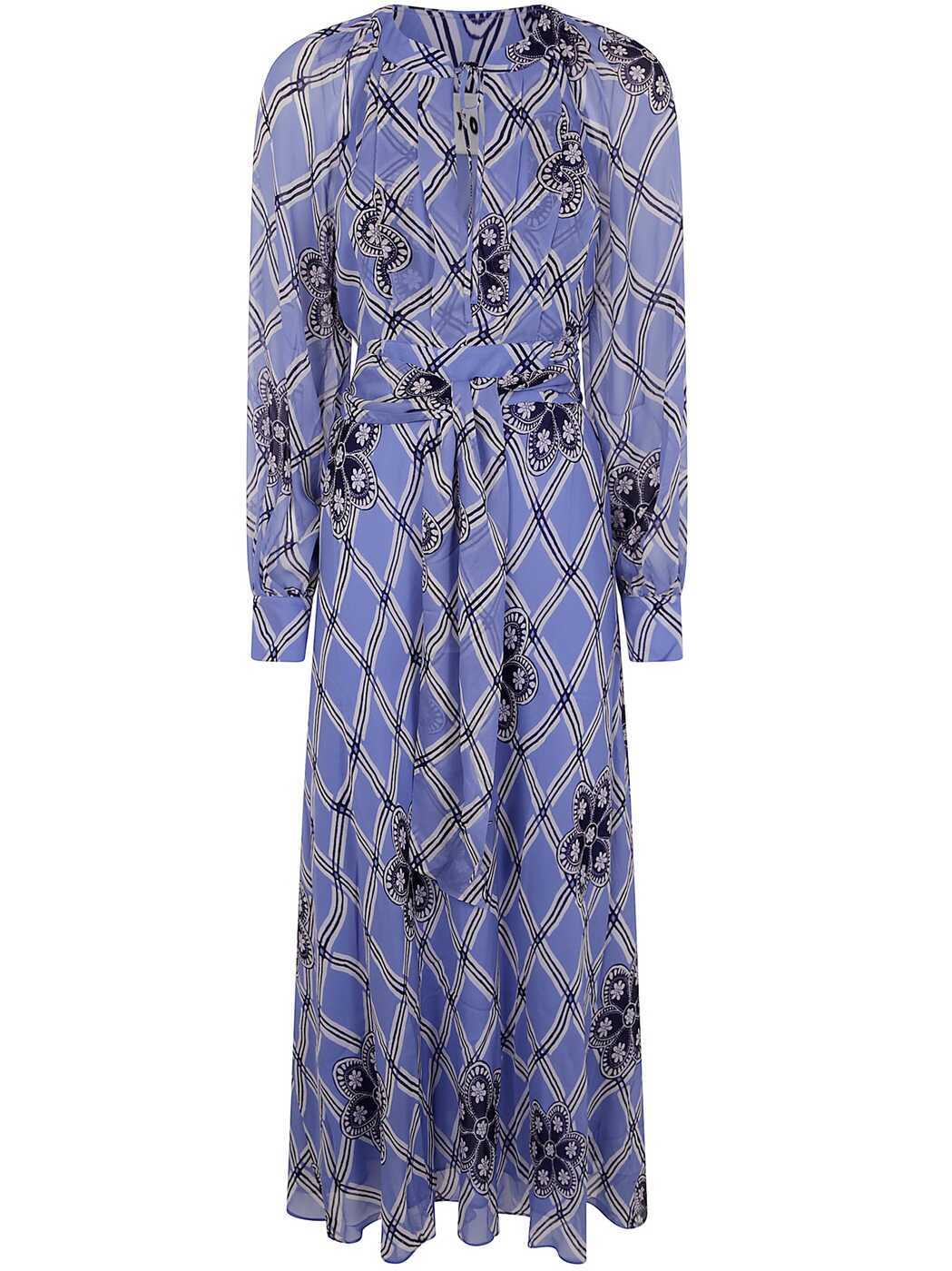 0100303112506069 FLORAL WAVE BLUE 春夏2025 ドレス レディース ia