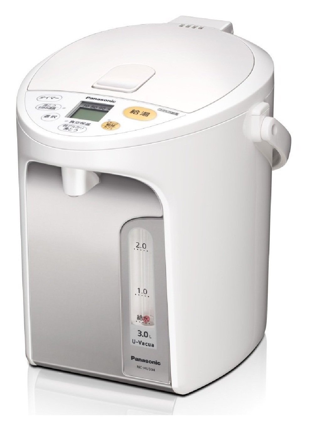 パナソニック 電気ポット 3.0リットル 真空断熱 省エネ保温 お好み温度調節 給湯量(2段階+コーヒー用) コードレス給湯 ホワイト NC-HU304-W