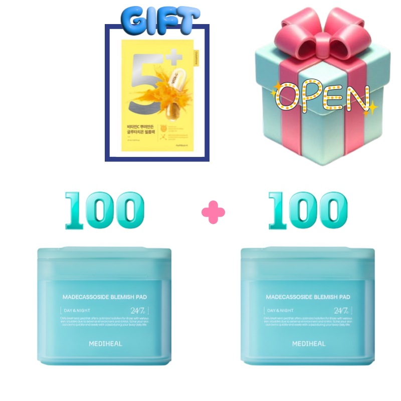 [正規品][韓国Cosme][限定企画] マデカソサイド 跡パッド [100枚+100枚]