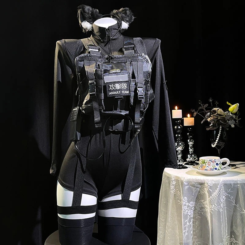 【3枚ご購入で200 OFF！】覆面系服武装娘戦術娘コスプレ衣装軍宅装備