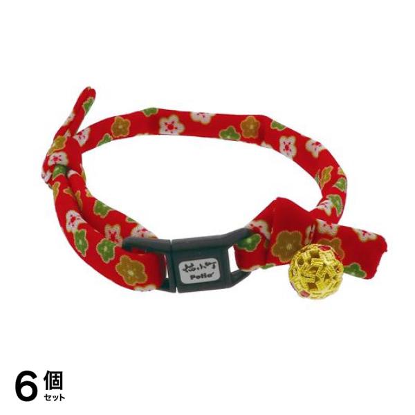ペティオ 首輪 猫小町 和鈴カラー 小花 1本入 6個セット
