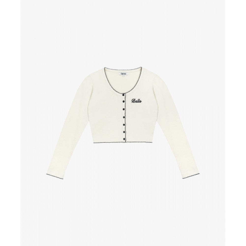 グローブ 23SS ベラカーディガン_アイボリー