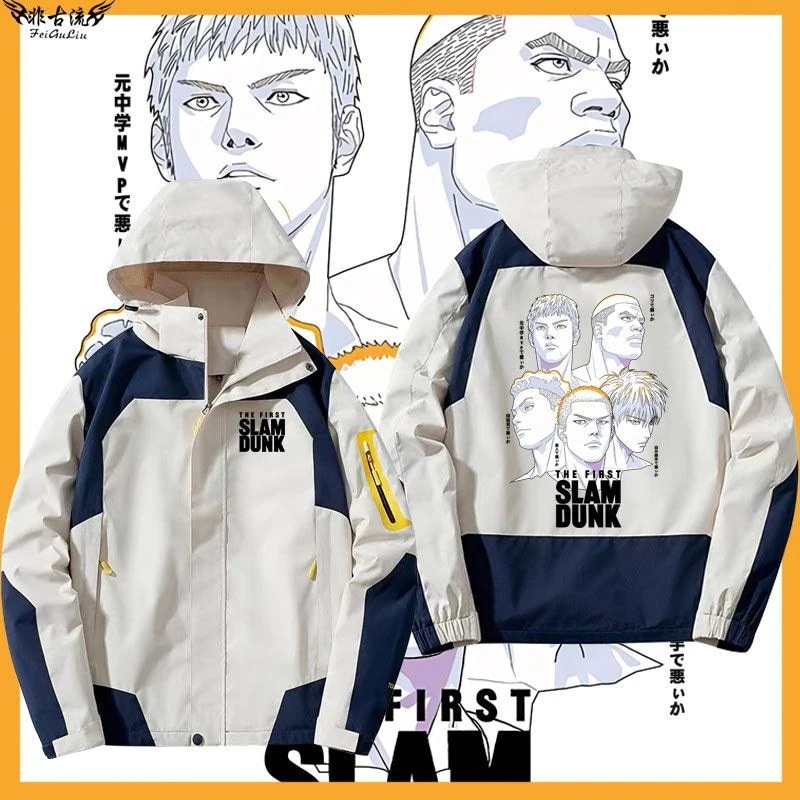 スラムダンク大映画周辺コート桜木花道流川楓連名突撃服男女ゆるい秋服