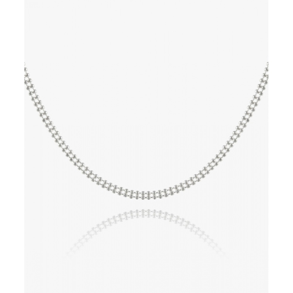 HELENE JEWELRY 925 シルバーダブルカットチェーンシルバーネックレス
