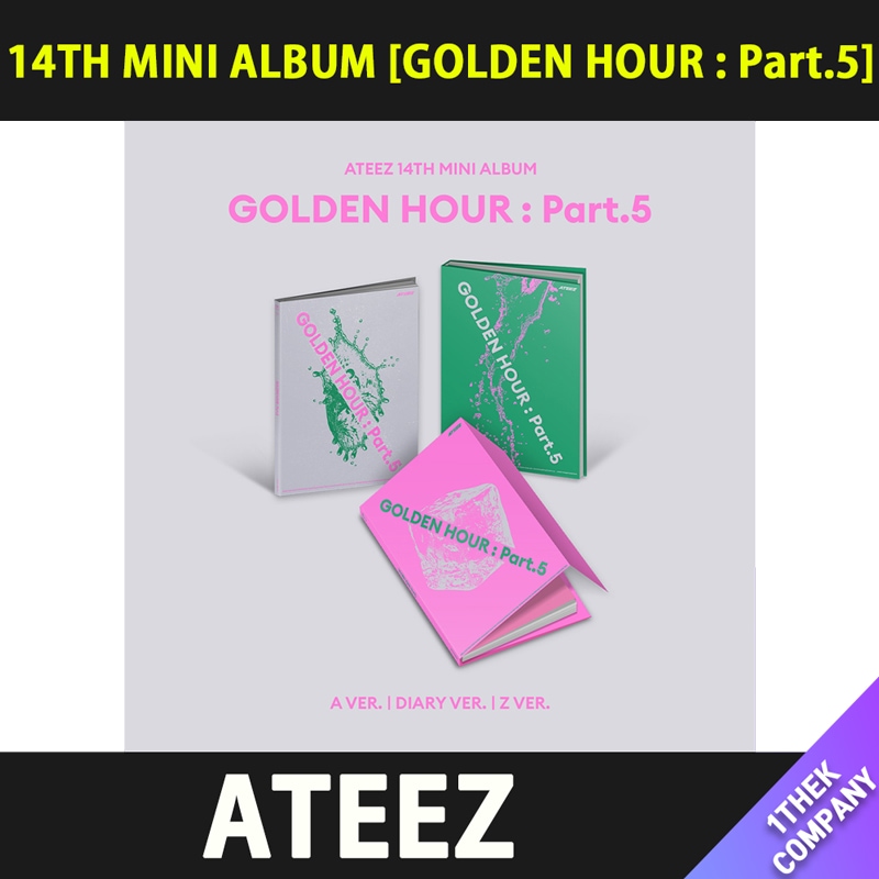 メガ割 【８種セット】（オンライン特典）ATEEZ 14TH MINI ALBUM [GOLDEN HOUR : Part.5]