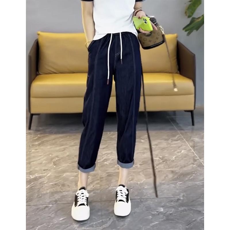 レディース ファッション カジュアル おしゃれ 春夏 フィギュア 大きいサイズ パンツ スリム 見え カバー トレンディ ストレート ジーンズ