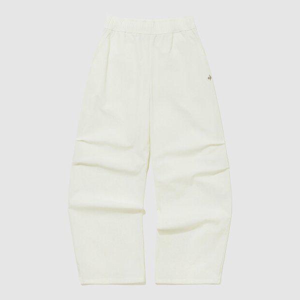 女性ストレッチウーブンルーズフィットパンツ（QR122OPT22_CRM）