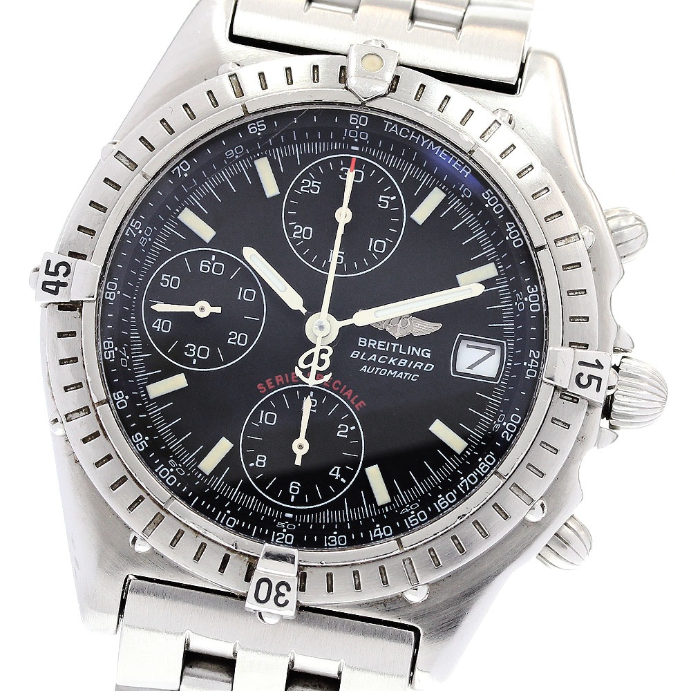 ブライトリング BREITLING A13050.1 クロノマット ブラックバード クロノグラフ 自動巻き メンズ _835719【中古】