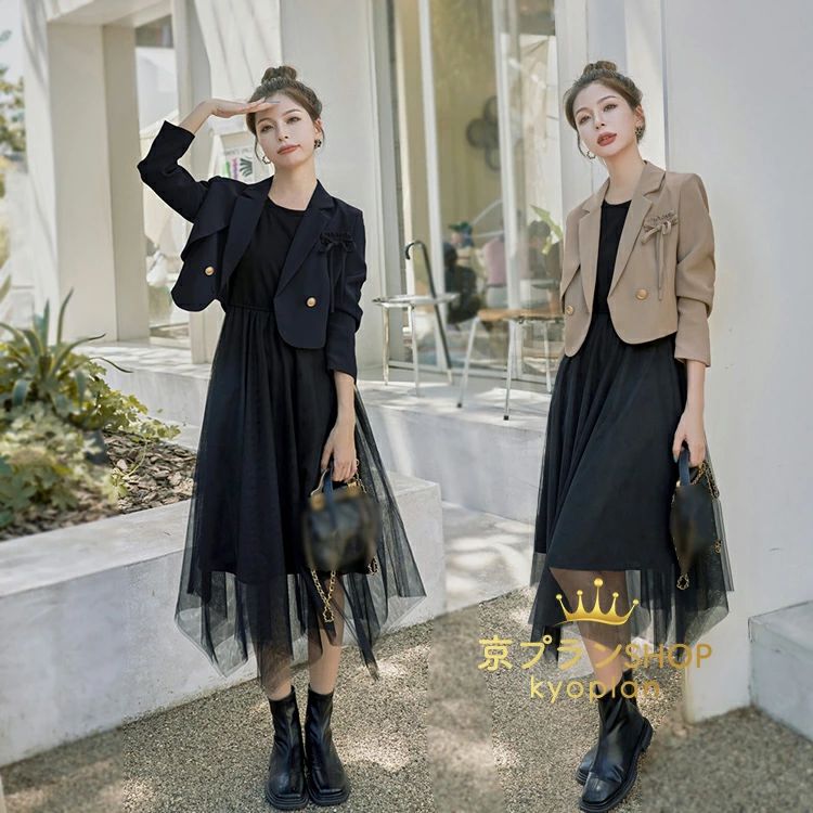 高い人気 セットアップ レディース 春秋 40代 30代 フォーマル レースワンピース 二次会 卒業式 結婚式 大きいサイズ しゃれ 上品 着痩せ 通勤 スーツジャケットセットアップ レディースセッ