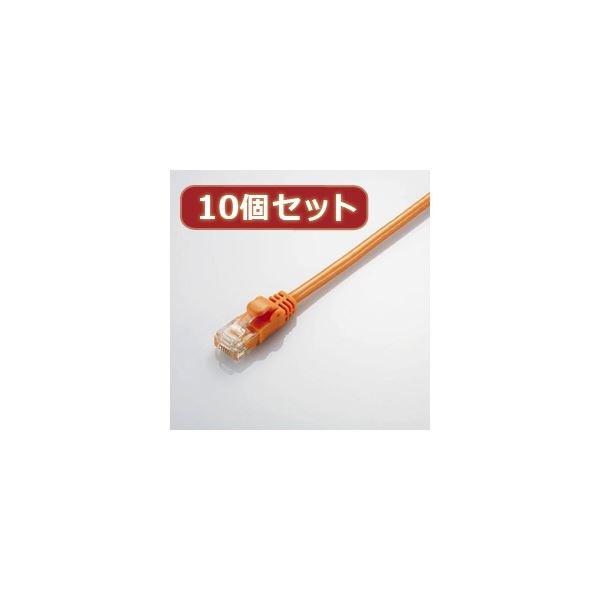 10個セット エレコム Gigabit やわらかLANケーブル(Cat6準拠) LD-GPY/DR5X10