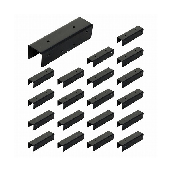 住まいスタイル ラティスフェンス用ストレート連結用金具(20個) ブラック S-LVST15-20P メーカー直送