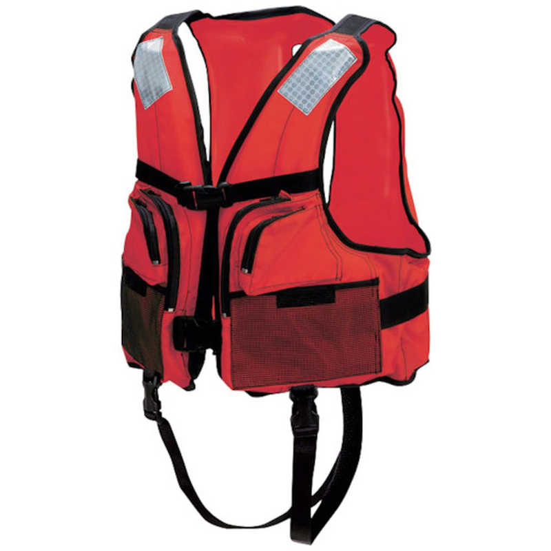 オーシャンライフ 小型船舶用ライフジャケット レッド TYPE A BW2003ARD
