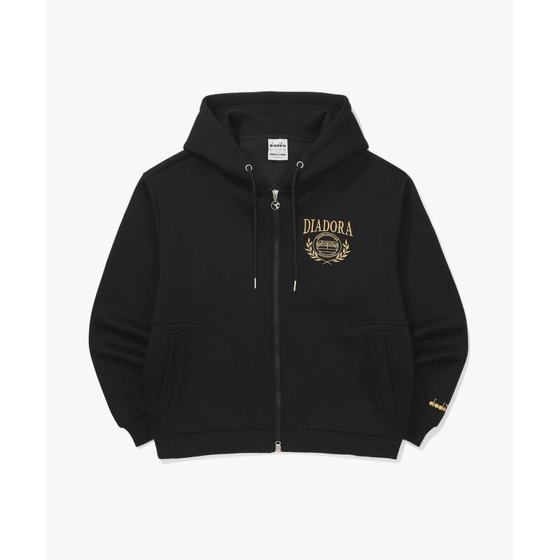 ディアドラ diadora エアクッション フード付きジップアップジャケット BLACK D5323LFT22BLK 417711