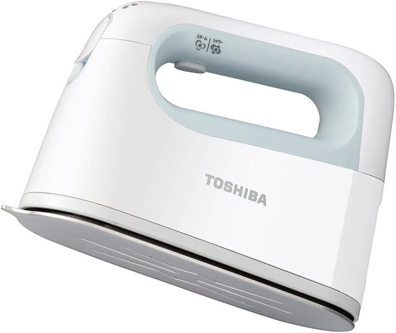 東芝 アイロン スチームアイロン コードレス 衣類スチーマー かけたまま 小型 約 0.69kg 最大約 14g/ 分 温度調節 3 段階 2Way TAS-X6-L