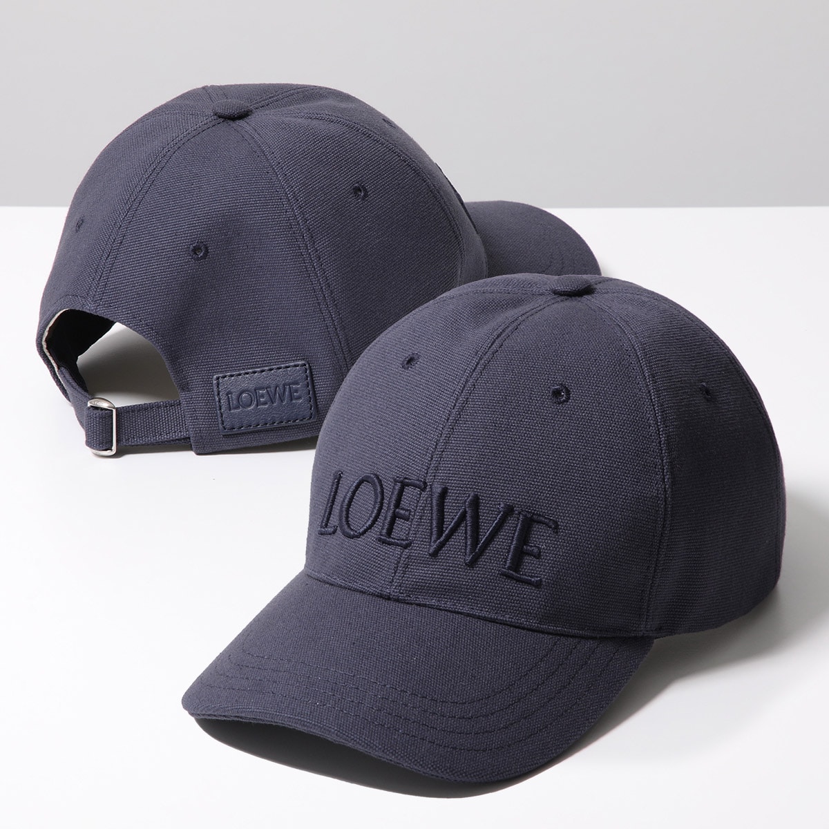 LOEWE ロエベ ベースボールキャップ K820358X81 メンズ ロゴ刺繍 コットンキャンバス 帽子 5110/MARINO-NAVY-BLUE
