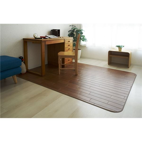 アキレス クッションフロアラグマット ブラウン 200×200cm 11,271円