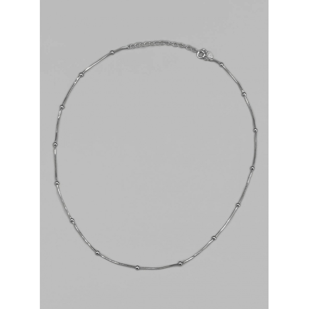 ブラックアップ [春新品] (SILVER 925) ミッドミニボールネックレス