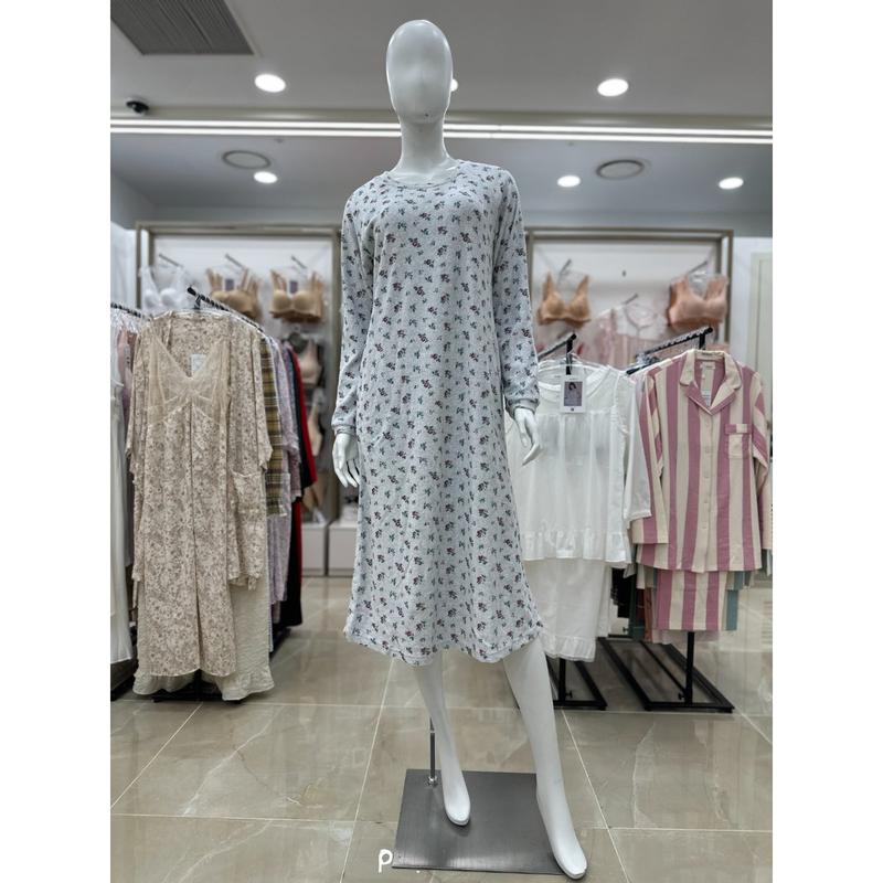 綿混紡テリーフラワー捺染女性ワンピース GW8884A (スターフィールド コエックス)