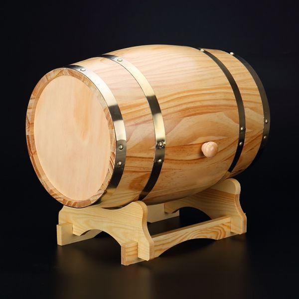 【お買得】 3L ビールウイスキーラムポートバレルホテルレス 木製 醸造 樽バケツ ワイン樽 醸造装飾 オーク樽 その他