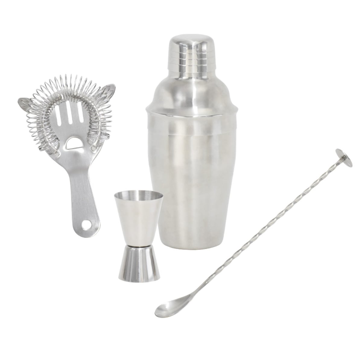 カクテル セット バーセット ステンレス 食洗機対応 カクテルシェイカー ジガー バースプーン ストレーナー レシピ付き ステンレス製 初心者 バーテンダー カクテル用品 バー用品 バーツール