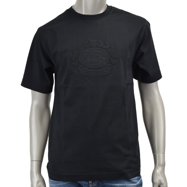 BURBERRY バーバリー EKD LOGO EMBROIDERED T-SHIRT/刺繍ロゴ Tシャツ/8095104 BLACK