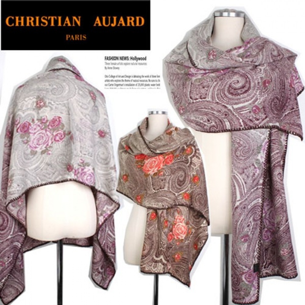 (ニナスパリ) クリスチャンオジャール_180cm ウールホールマフラー (N3F125) 5,529円