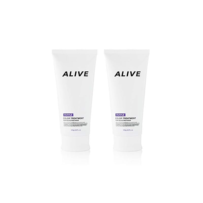 ALIVE COLOR TREATMENT PURPLE 2本セット アライブ カラートリートメント パープル(紫ブルー)弱酸性 低刺激 微香性 カラートリートメント 180g