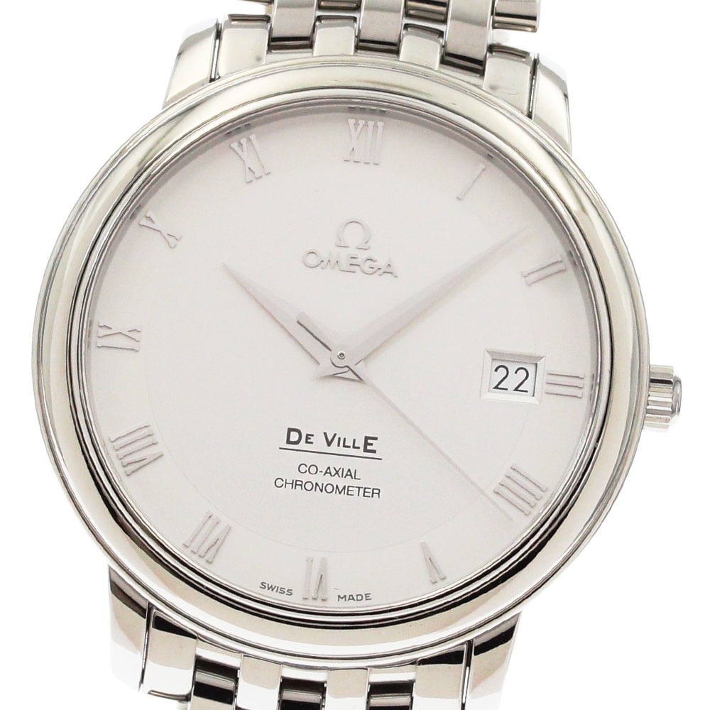 オメガ OMEGA 4574.31 デビル プレステージ コーアクシャル 自動巻き メンズ 美品 箱付き_885398【中古】