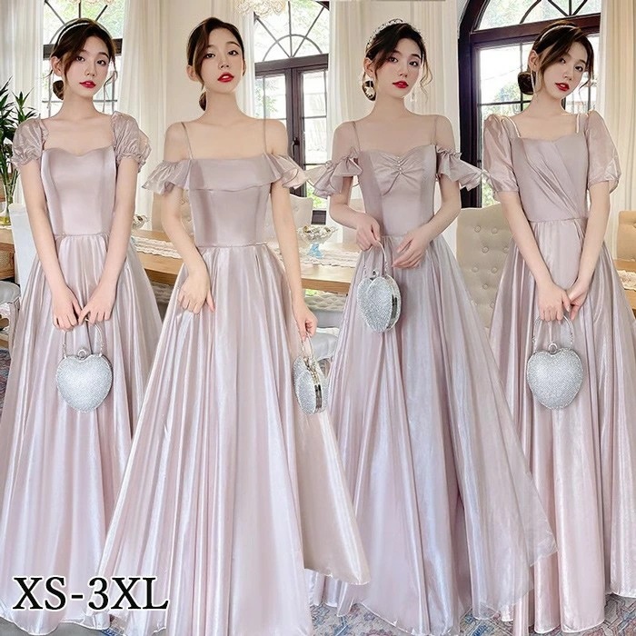 営业促进 ブライズメイド ドレス 大人 ピアノ 発表会 演奏会用ドレス 演奏会 イブニングドレス 結婚式 母親 ピアノ発表会 中学生 パーティードレス 発表会ドレス ロングドレス サテン スクエアネッ