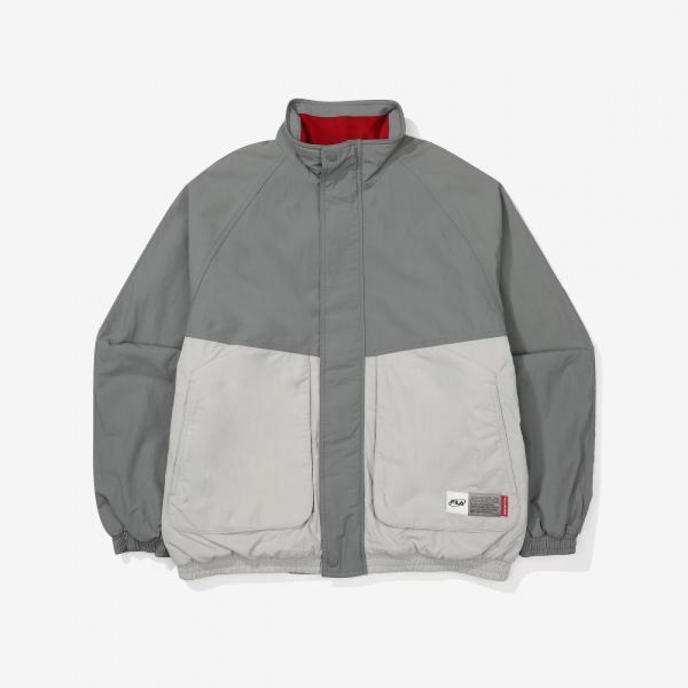 フィラ リバーシブルジャケット 切替ウーブンフリース