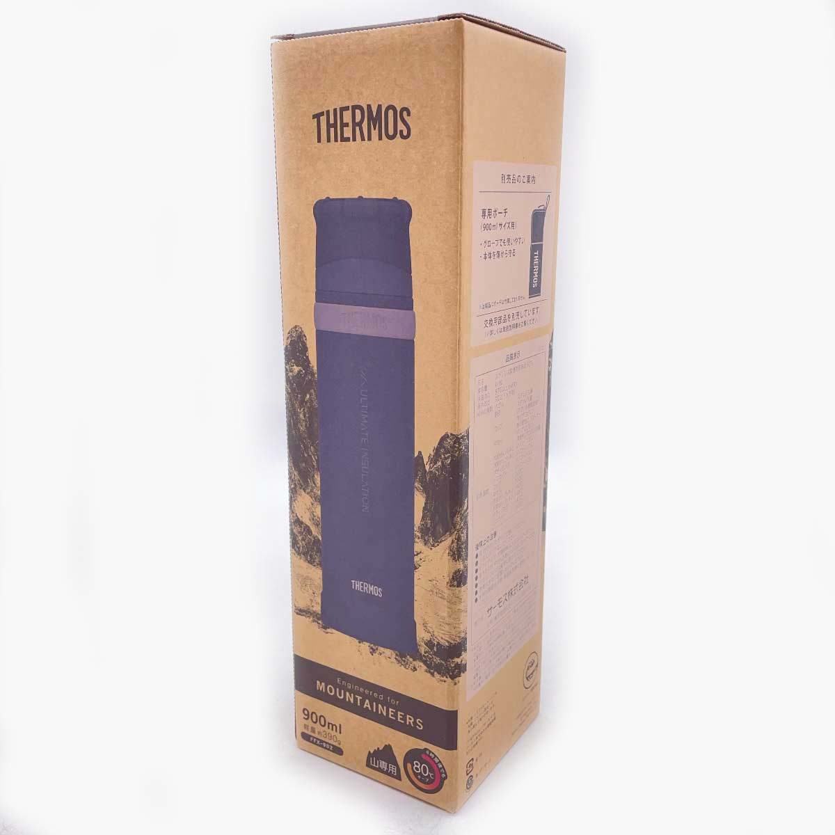 【中古・未使用品】サーモス 山専用ステンレスボトル 900ml ジェットブラック FFX-902 THERMOS