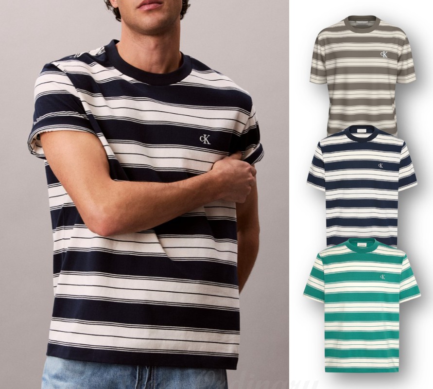 Stripe Crewneck T-Shirt (4RG226G)