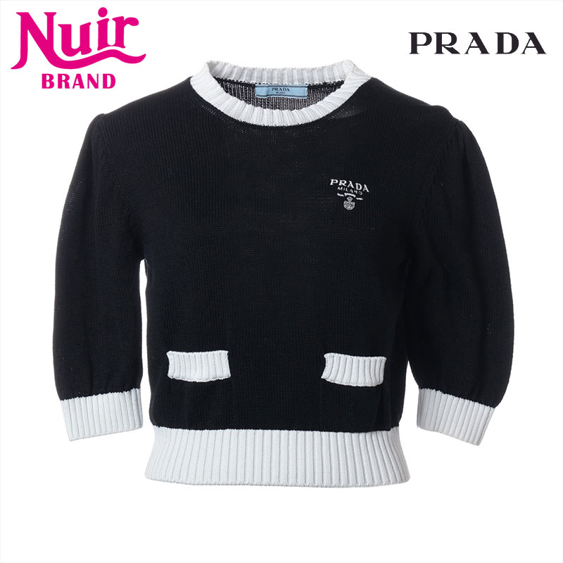 ニット ブラック×ホワイト WS15287