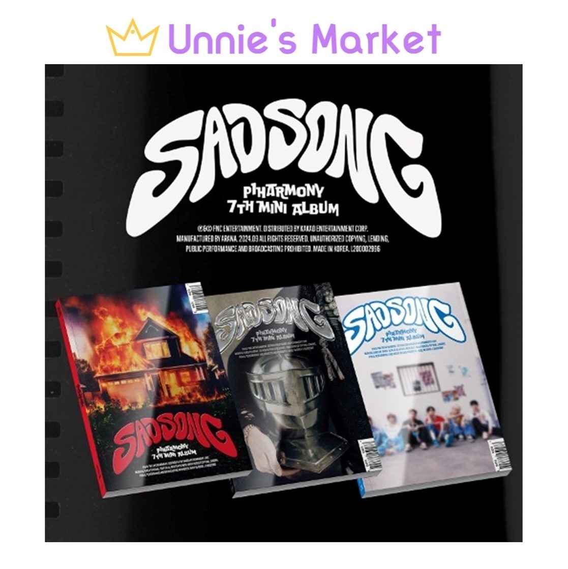 [SET] P1Harmony [SAD SONG] Album 7,093円