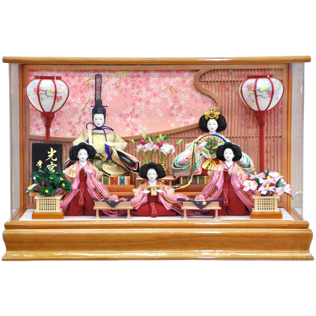 雛人形　ひな人形　お雛様　おひなさま　送料無料　ケース飾り　秀光　人気　ランキング　新作　【p84315】