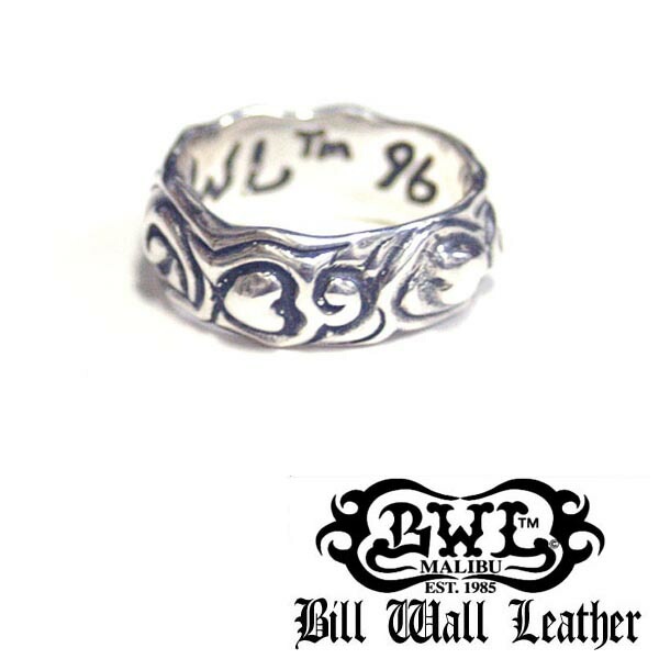 在庫あり即納 ビルウォールレザー シルバー リング BWL Bill Wall Leather ハートリング R301 メンズ レディース ジュエリー ハリウッド セレブ 愛用 LEON レオン