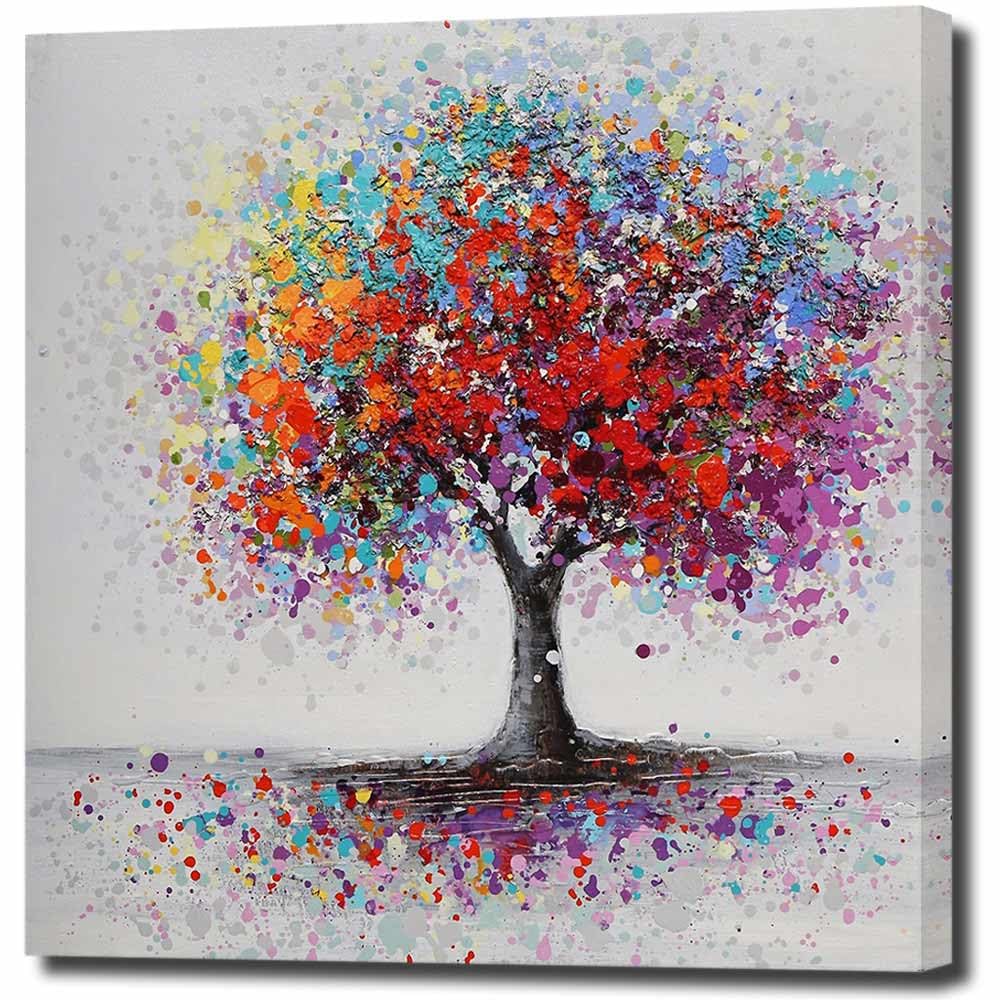 アートパネル 樹木 自然 W60cm H60cm 正方形 大型 アートフレーム 絵画 キャンバス 額付き パネルアート ポップアート モダンアート 壁掛け インテリア 装飾