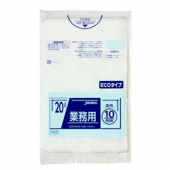 ジャパックス スタンダードポリ袋20L 透明 10枚x60冊 TM28