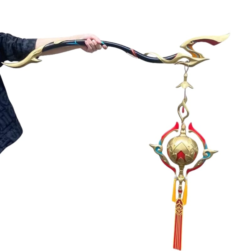 Monenjoy　崩壊：スターレイル コスプレ道具　羅浮　霊砂　紅香炉　法杖　1m　コスプレ　武器　レプリカ　モデル道具　PU＋樹脂製造　実物化　イベント　仮装