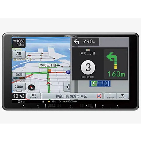 AVIC-RF721 楽ナビ 9V型HD/TV/Bluetooth/SD/チューナーAV一体型メモリーナビゲーション フローティングモデル