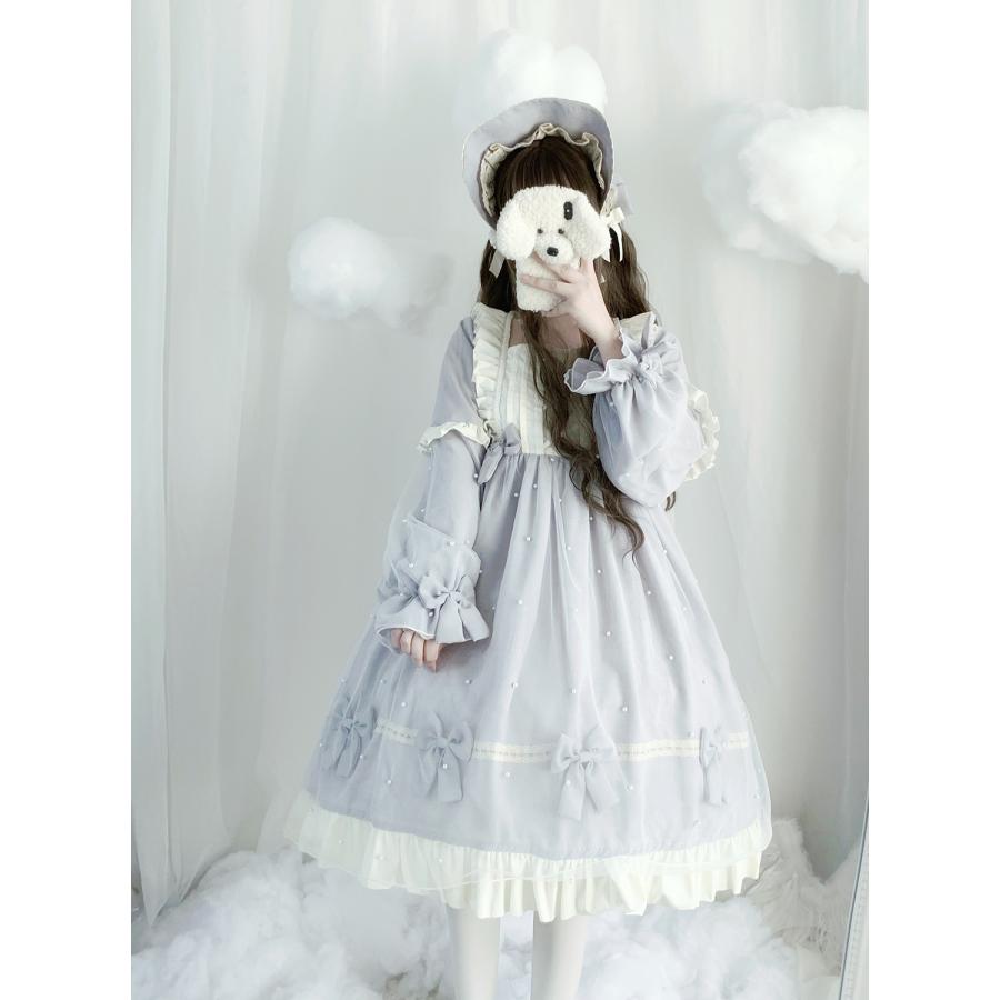 ワンピース ロリータドレス 可愛いワンピース 甘ロリ 学園祭 lolita クラロリ カジュロリ 衣装 姫様　お嬢さん　コスプレー服 cosplay服ロリータ