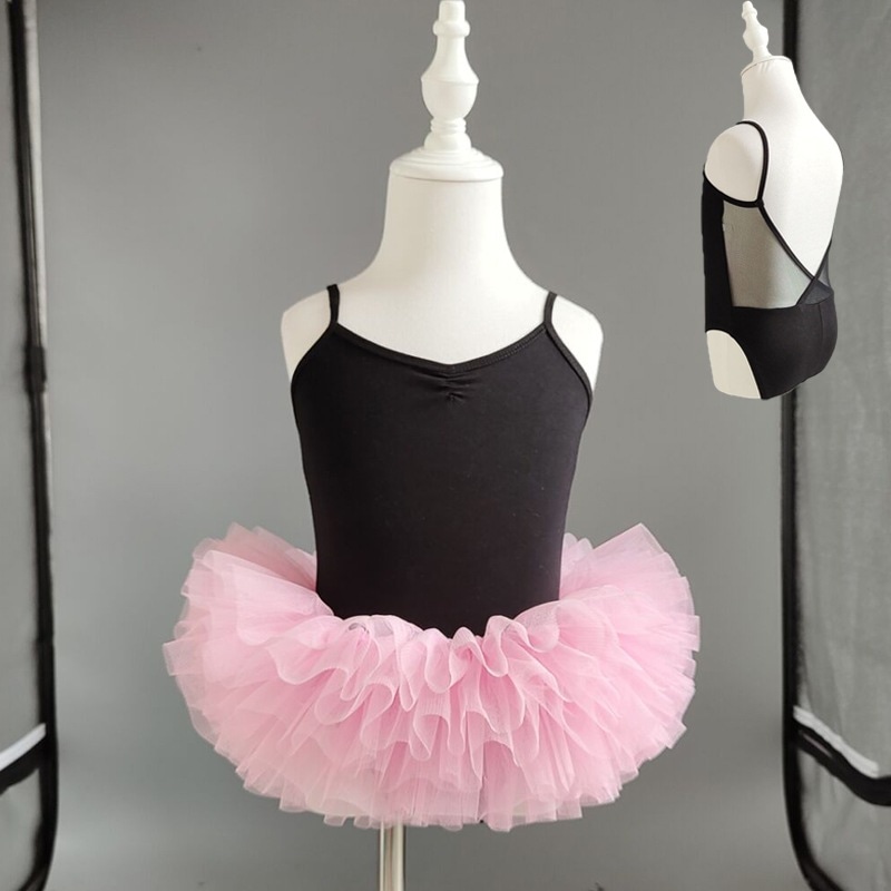 子供用ダンス服女の子用夏サスペンダートレーニング服幼児用チュチュ子供用夏用フォークダンストレーニング服