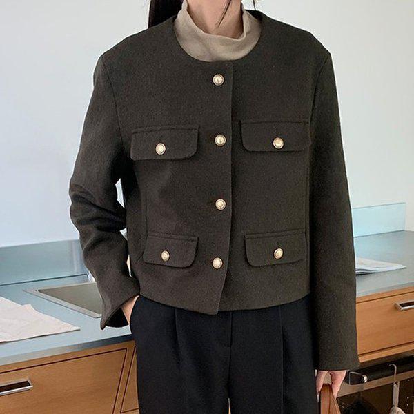 Hスタイル(OT)メタルミルキーキットウィズジャケット 冬 レディース ウールツイードジャケット ジャケット ジャンパー アウター