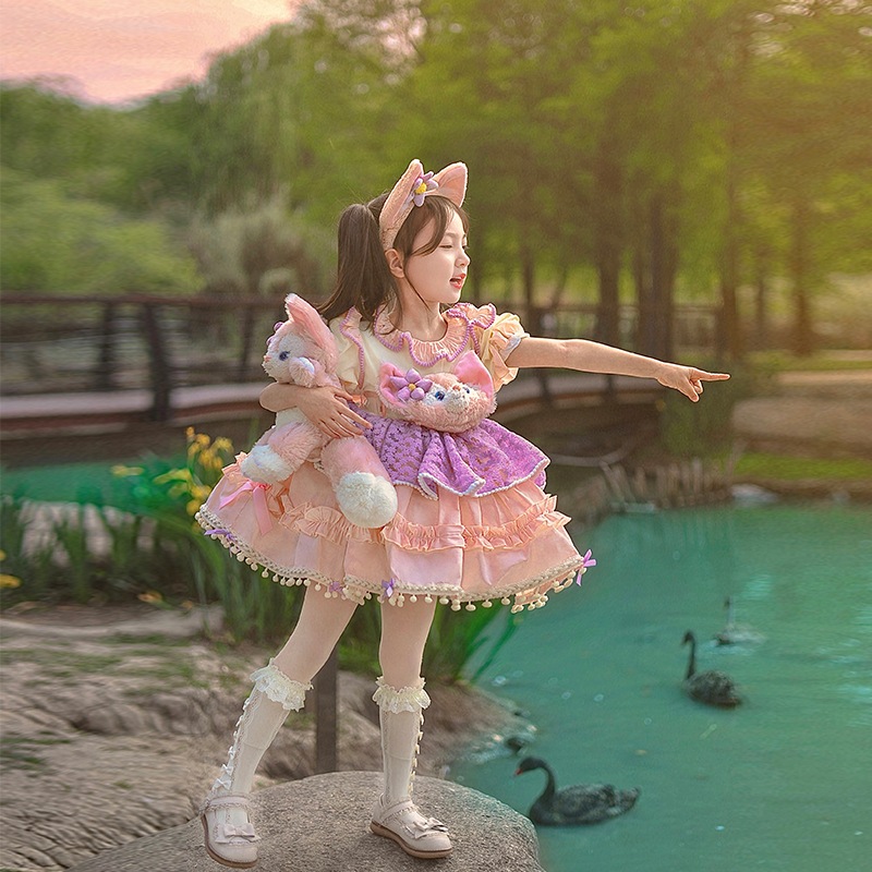 子供用キャミソールワンピース女の子ドレスおしゃれベビーサマードレス子供スカートロリータサマートレンド